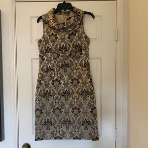 Tahiti - Arthur S. Levine gold and black dress